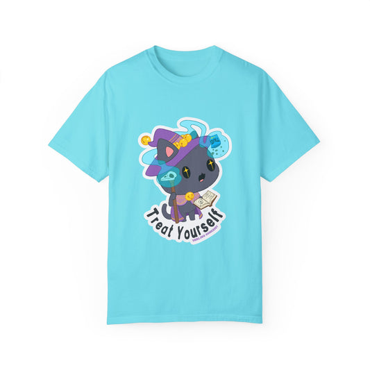 Treat Yourself Cat Wizard Merlin T-shirt.