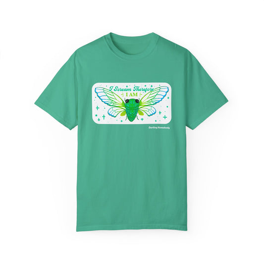 Cicada I Scream Therefore I Am T-shirt.