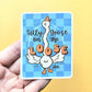 Silly Goose on The Loose Sticker. Glossy Vinyl Decal.