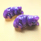 Purple Pony Bead Mercat Mini Figure. Handmade.