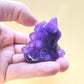 Purple Pony Bead Dinocat Mini Figure. Handmade.