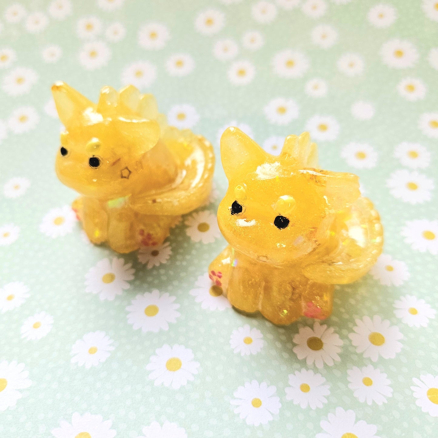 Shooting Star Dinocat Mini Figure. Handmade.