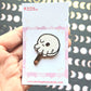 Glitter Enamel Pin Black Skull Popsicle. Hot Ghoul Summer. Horror Ice Cream Pin. Goth Girl Summer Pin. Sparkle Kawaii Skull Pin.