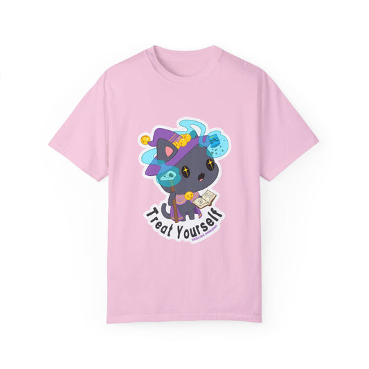 Treat Yourself Cat Wizard Merlin T-shirt.