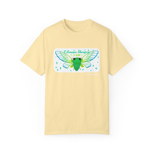 Cicada I Scream Therefore I Am T-shirt.